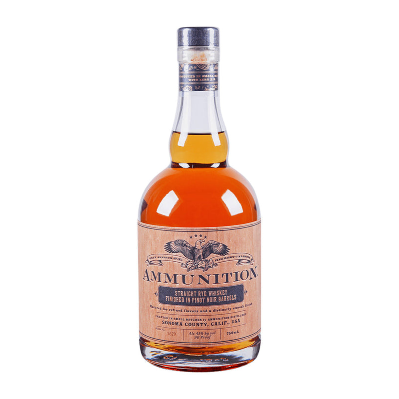 Ammunition Straight Rye Whiskey Finished in Pinot Noir Barrels