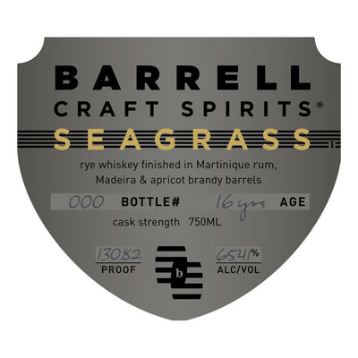 Barrell Craft Spirits Seagrass 16 Years Old Rye