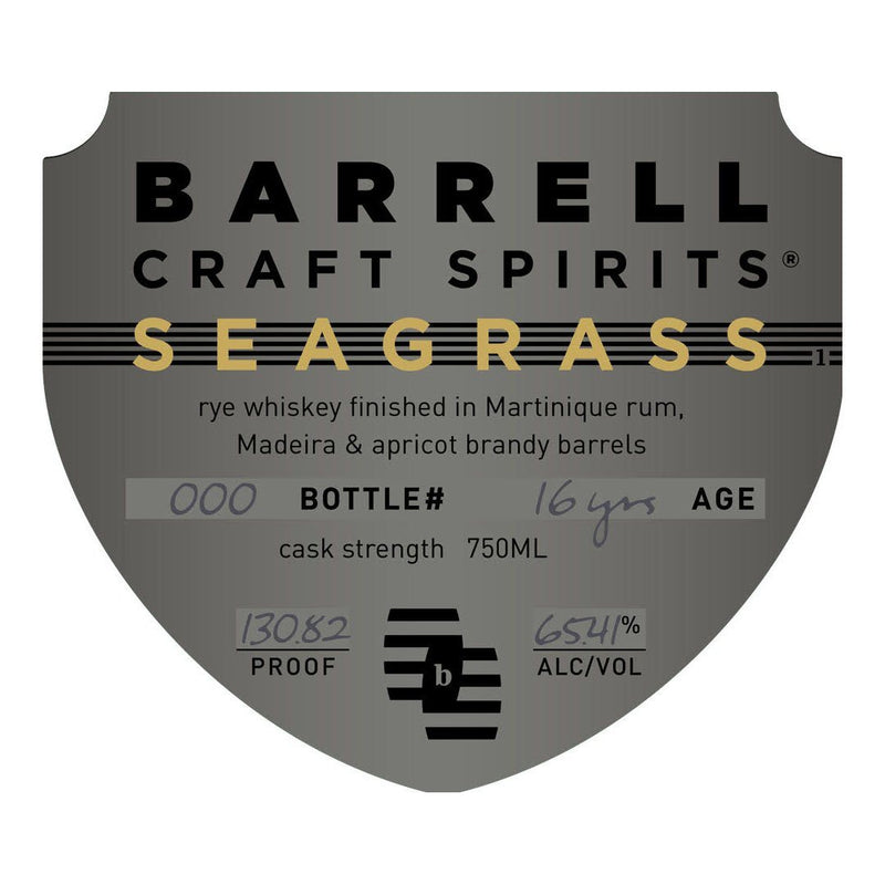 Barrell Craft Spirits Seagrass 16 Years Old Rye