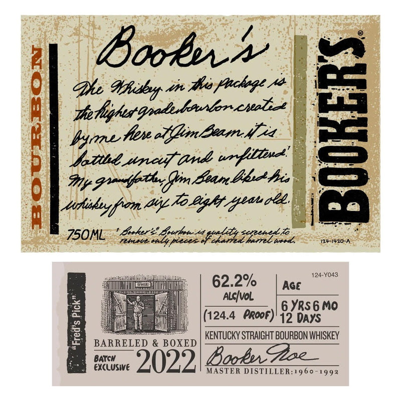 Booker’s “Fred’s Pick” Barreled & Boxed 2022