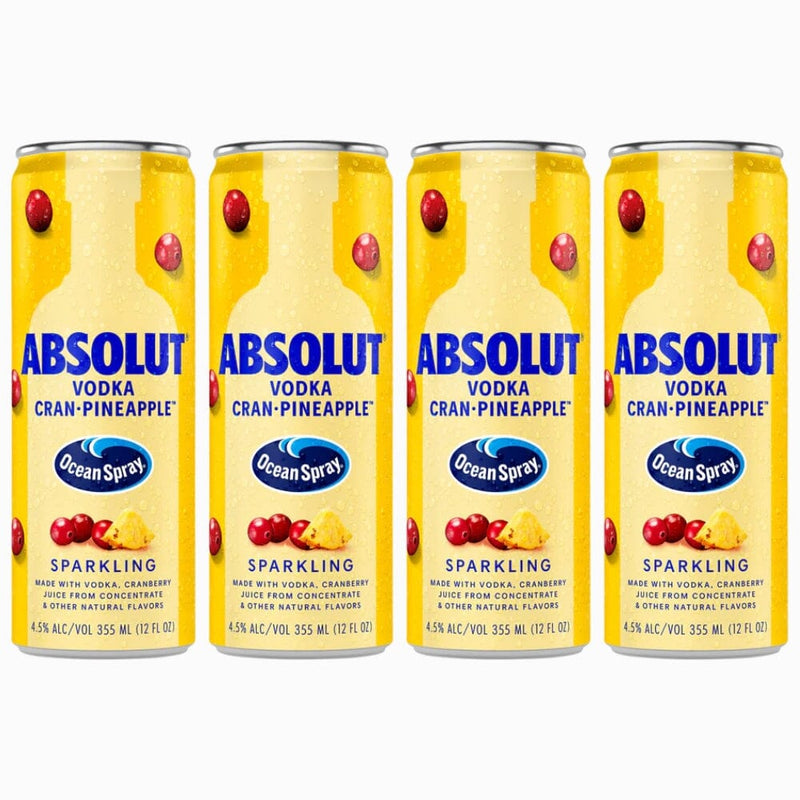 Absolut Ocean Spray Cran-Pineapple 4pk