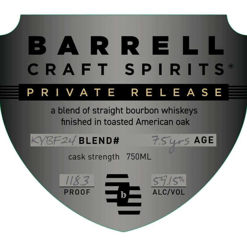Barrell Craft Spirits Private Release Blend KYBF24