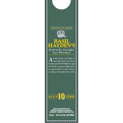 Basil Hayden’s 10 Year Old Rye
