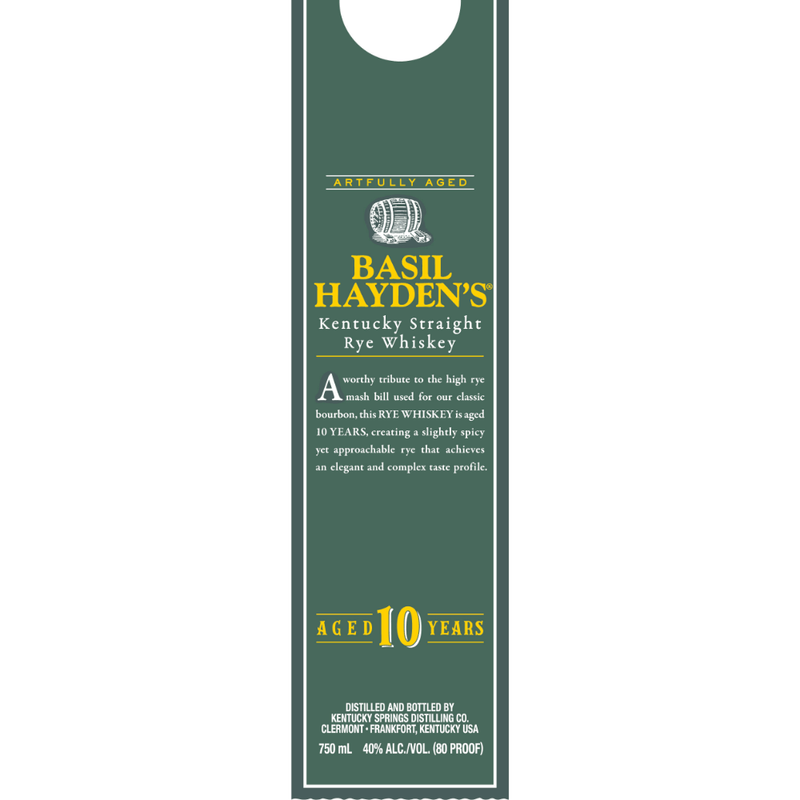Basil Hayden’s 10 Year Old Rye