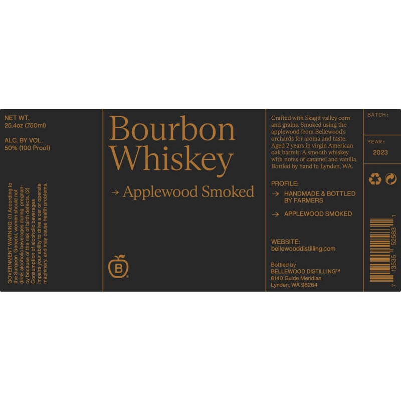 Bellewood Distilling Applewood Smoked Bourbon