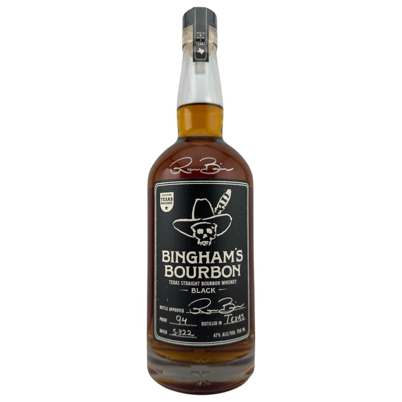 Bingham’s Bourbon Black 94 Proof W/ Laser Etched Commemorative Signature
