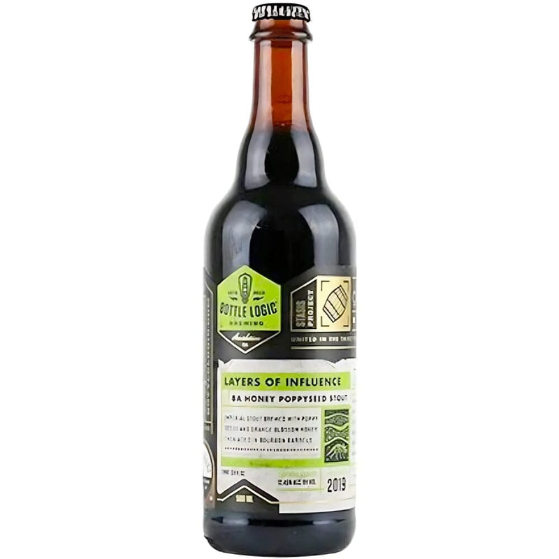 Bottle Logic Brewing Layers of Influence Barrel Aged Honey Poppyseed Stout 2019 Release