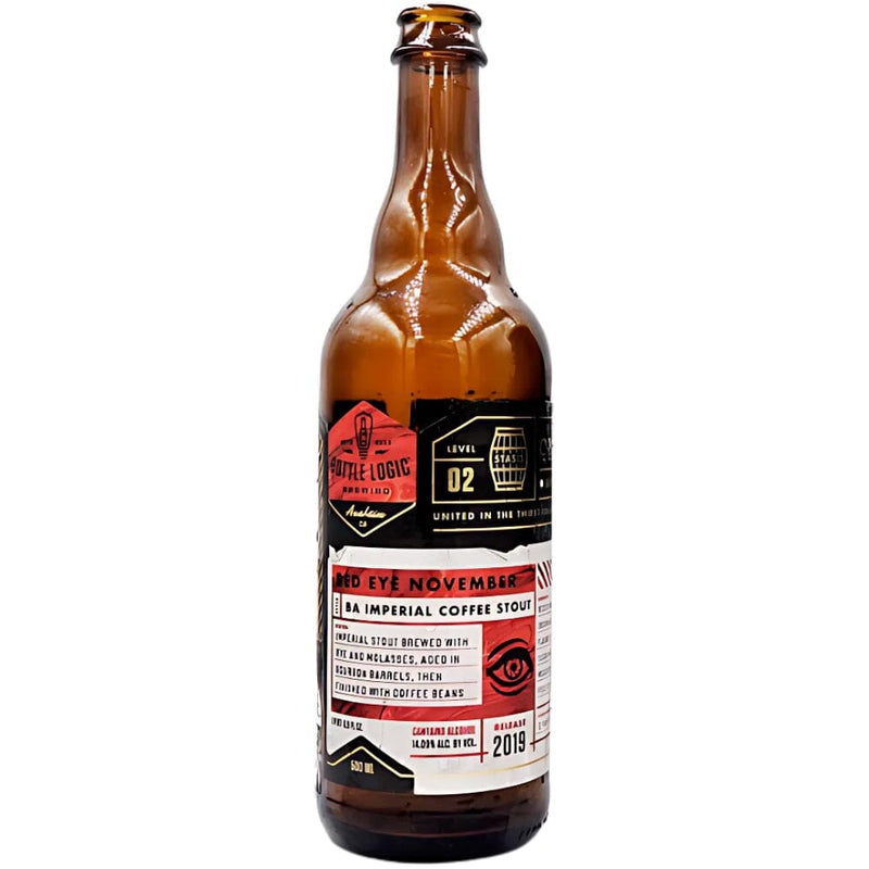 Bottle Logic Brewing Red Eye November Barrel Aged Imperial Coffee Stout 2019 Release
