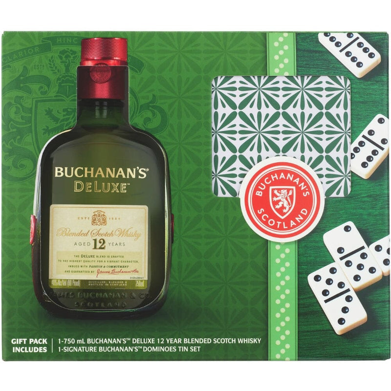 Buchanans Deluxe 12 Year Old W/Dominoes Set