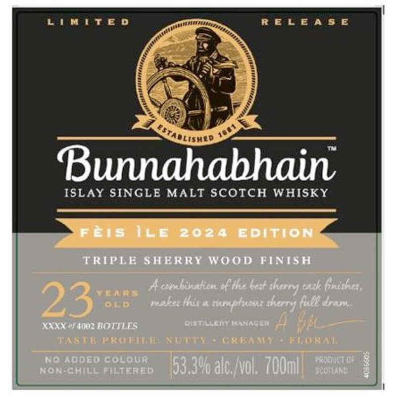 Bunnahabhain Fèis ìle 2024 Triple Sherry Wood Finish