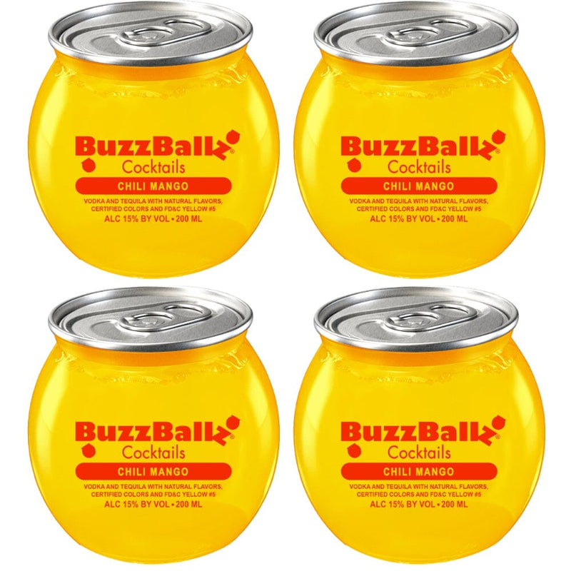 Buzzballz Chili Mango Pre-Mixed Cocktails 4-Pack