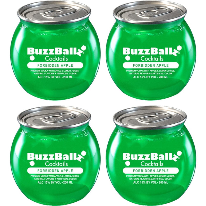 Buzzballz Forbidden Apple Pre-Mixed Cocktails 4-Pack