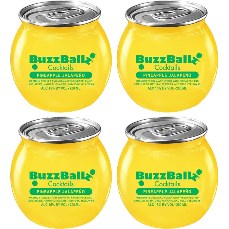 Buzzballz Pineapple Jalapeño Pre-Mixed Cocktails 4-Pack