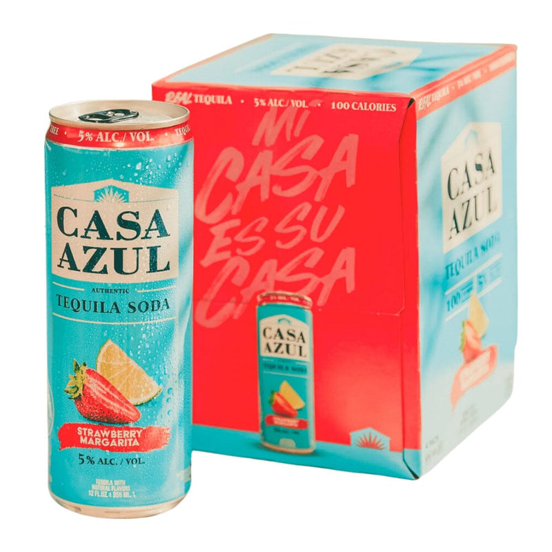 Casa Azul Strawberry Margarita Tequila Soda 4PK