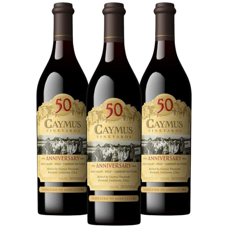 Caymus 50th Anniversary Napa Valley Cabernet Sauvignon 2022 3pk