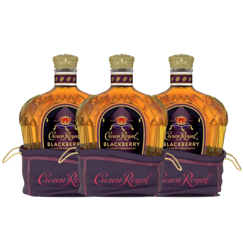 Crown Royal Blackberry Flavored Whisky 3PK
