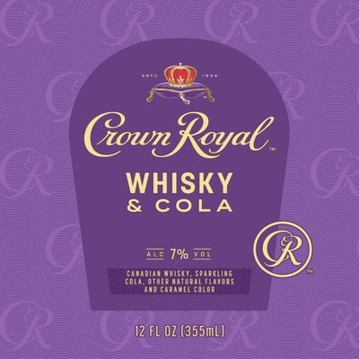 Crown Royal Whiskey & Cola 4pk Cans