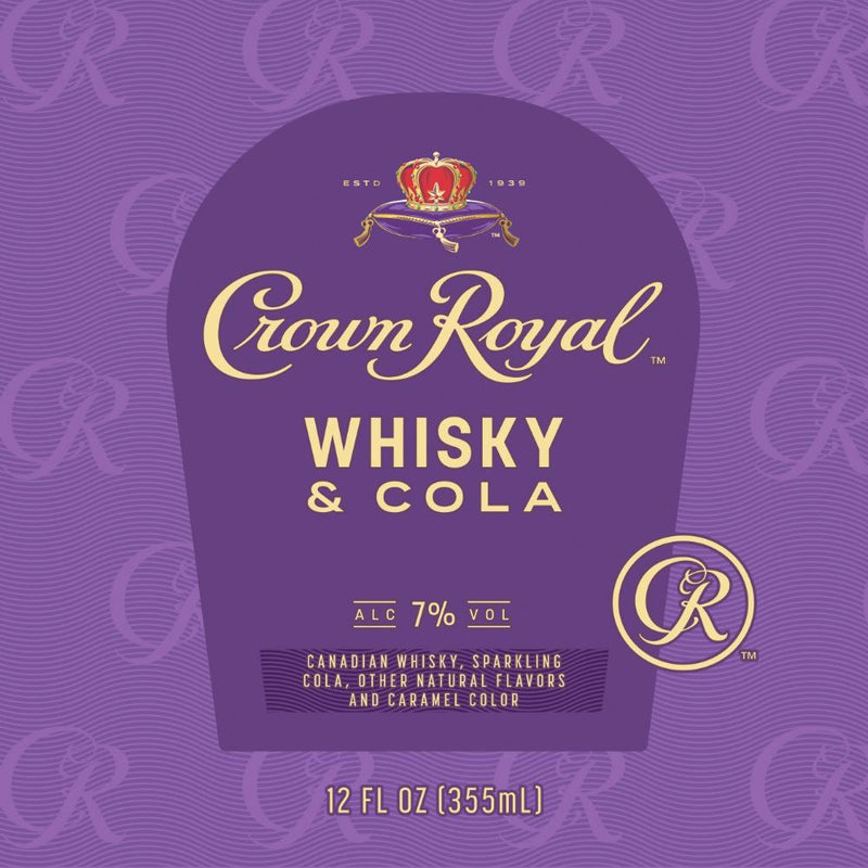 Crown Royal Whiskey & Cola 4pk Cans