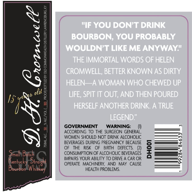 D.H. Cromwell 15 Year Old Small Batch Bourbon