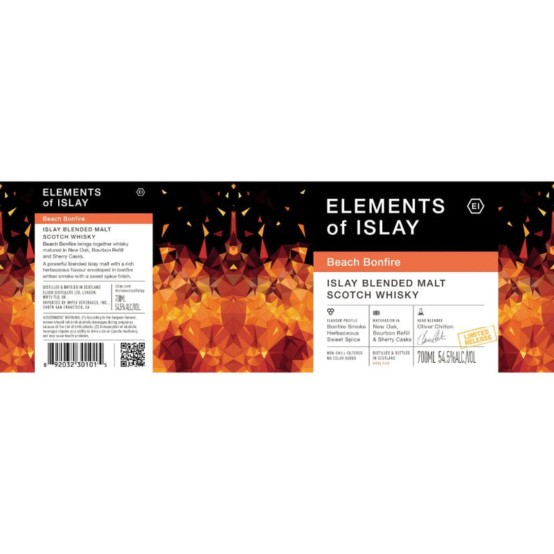Elements of Islay Beach Bonfire Blended Malt Scotch