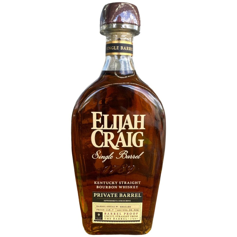 Elijah Craig Single Barrel Barrel Proof Selected by Sip Whiskey 118.7 Proof