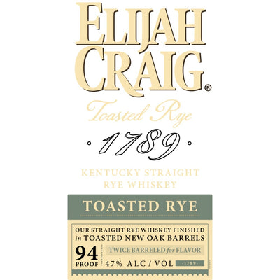 Elijah Craig Toasted Rye