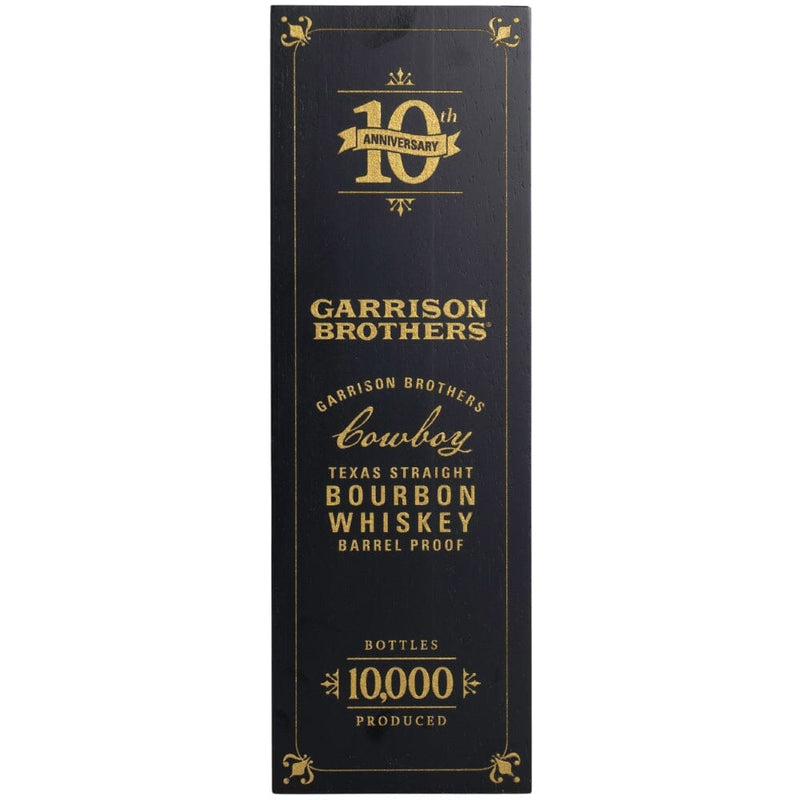 Garrison Brothers Cowboy Bourbon 10th Anniversary Edition