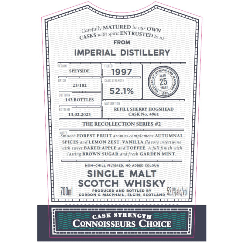 Gordon & Macphail The Recollection Series 