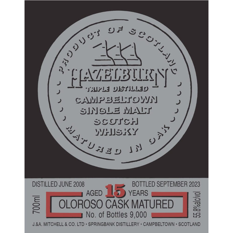 Hazelburn 15 Year Old Oloroso Cask Matured 2023