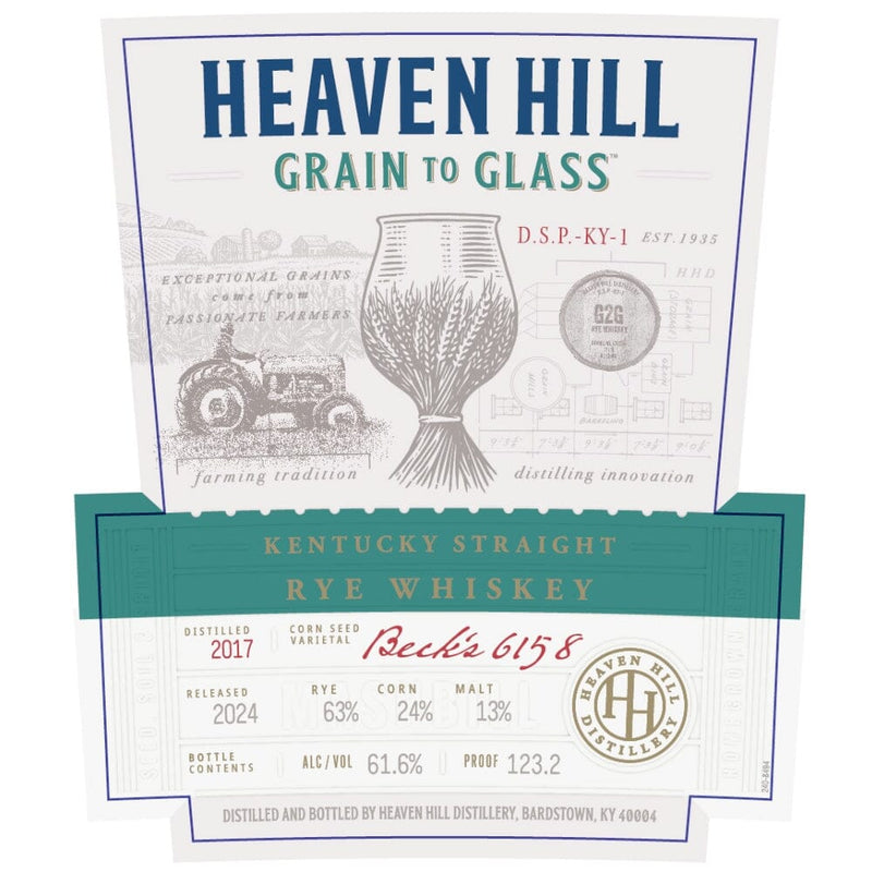 Heaven Hill Grain to Glass Straight Rye Whiskey 700ml