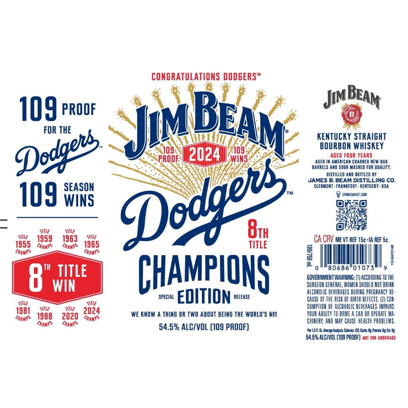 Jim Beam Dodgers 8th Champions Edition