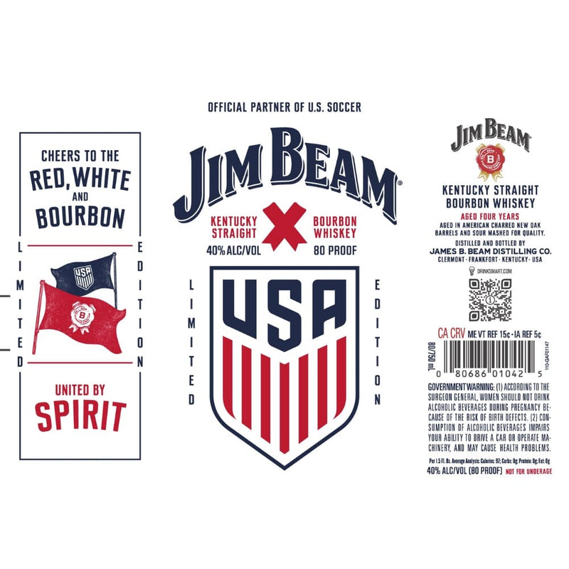 Jim Beam US Soccer Federation Edition Kentucky Straight Bourbon