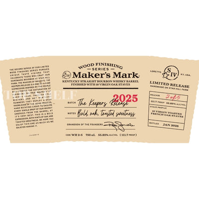 Maker's Mark The Keeper's Release Wood Finishing Series 2025