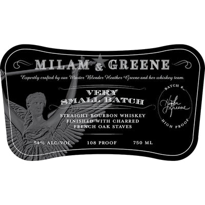 Milam & Greene Very Small Batch Straight Bourbon Whiskey Finished with Charred French Oak