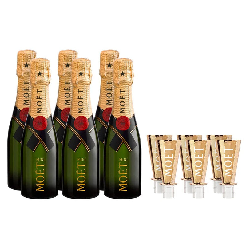 Moët & Chandon Brut End of Year Festive Minis Gift Box Limited Edition 6PK