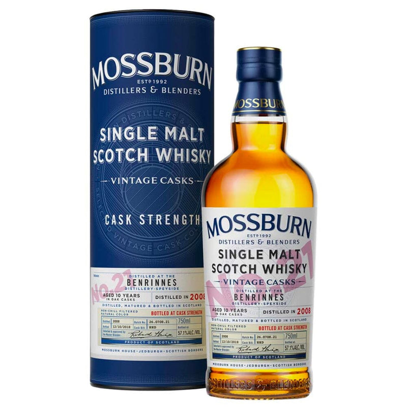 Mossburn No. 21 Benrinnes Distillery Single Malt Scotch Whisky