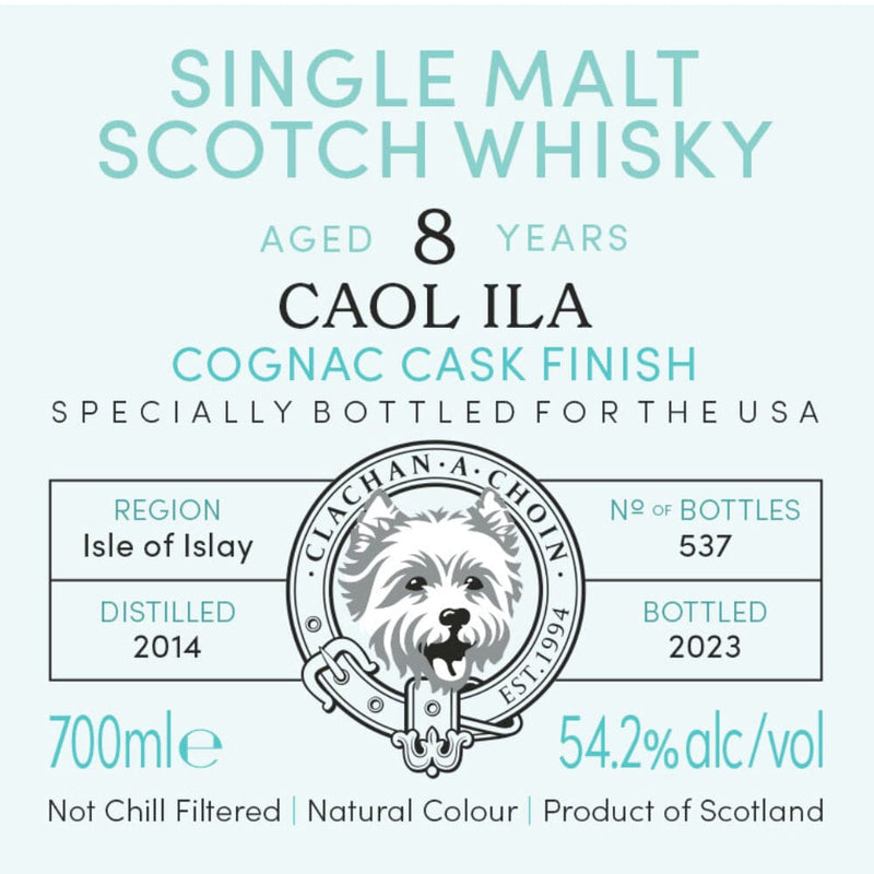 Murray McDavid Benchmark Caol Ila 8 Year Old Cognac Cask Finish