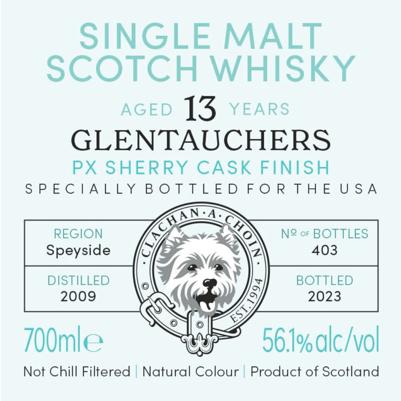 Murray McDavid Benchmark Glentauchers 13 Year Old PX Sherry Cask Finish