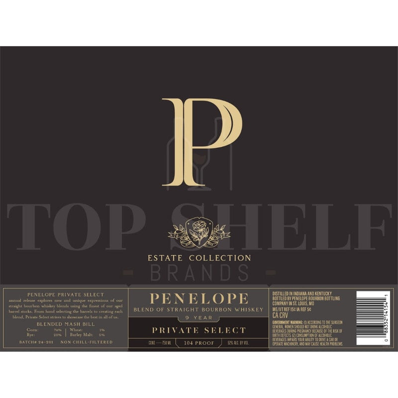 Penelope Estate Collection Private Select 9 Year Old Bourbon