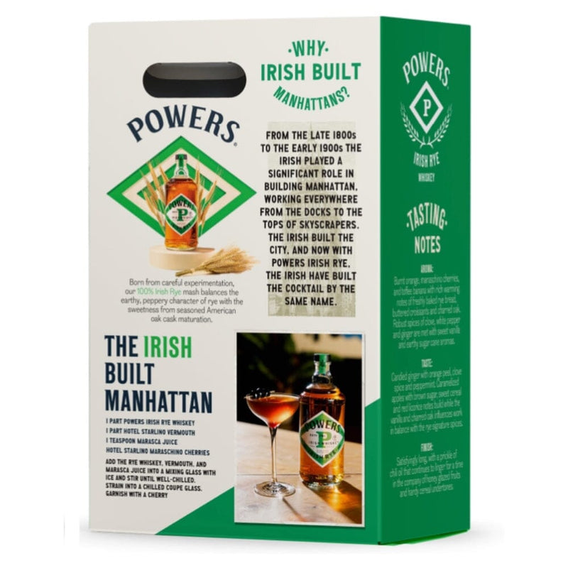 Powers Rye Gift Set "Irish Built Manhattan"
