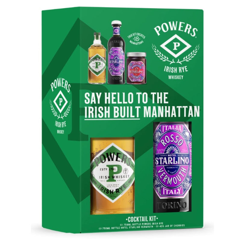 Powers Rye Gift Set "Irish Built Manhattan"
