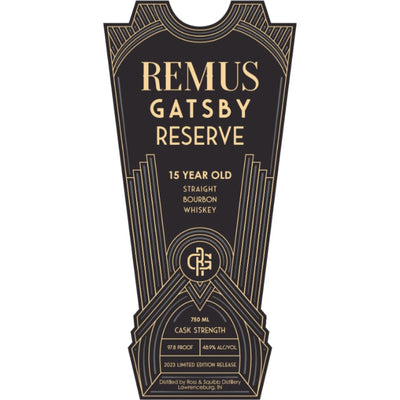 Remus Gatsby Reserve 15 Year Old 2023 Release