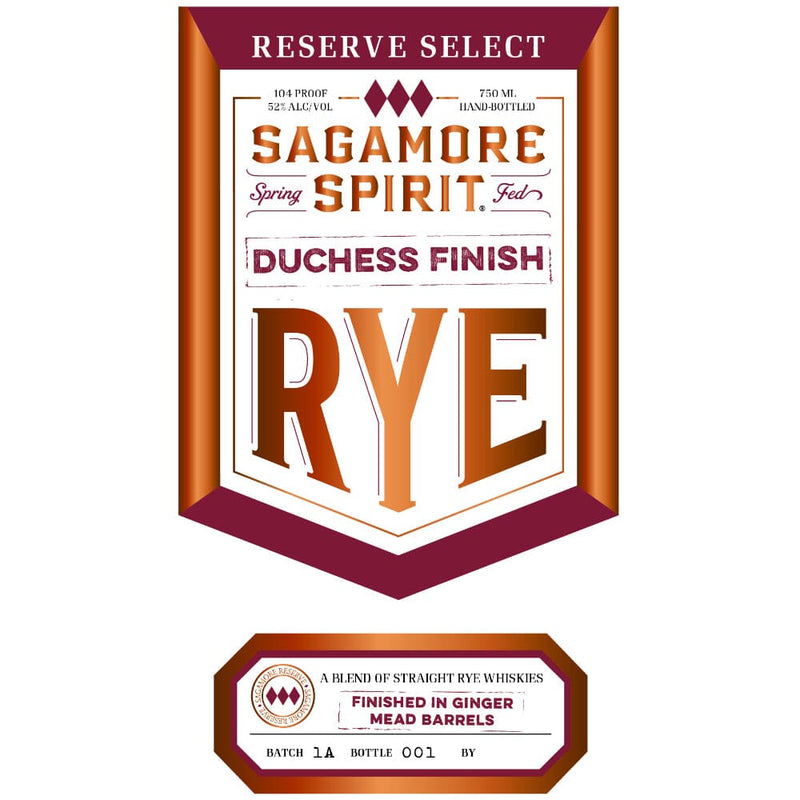 Sagamore Spirit Reserve Select Duchess Finish Rye