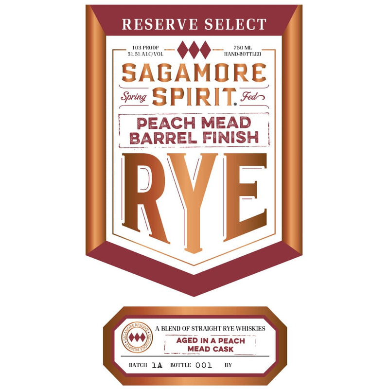Sagamore Spirit Reserve Select Peach Mead Barrel Finish Rye
