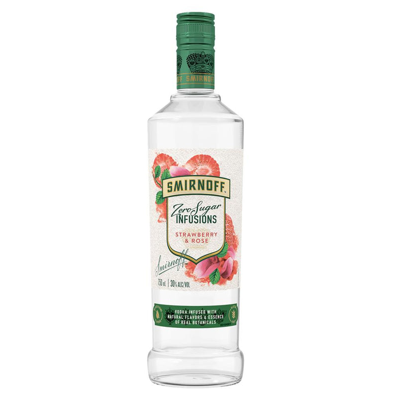 Smirnoff Zero Sugar Infusions Strawberry and Rose