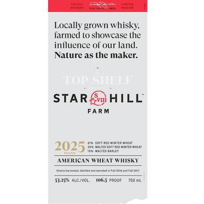 Maker's Mark Star Hill Farm Wheat Whisky 2025 Release