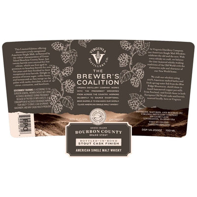 The Brewer’s Coalition Goose Island Bourbon County Brand Stout Single Malt Whisky