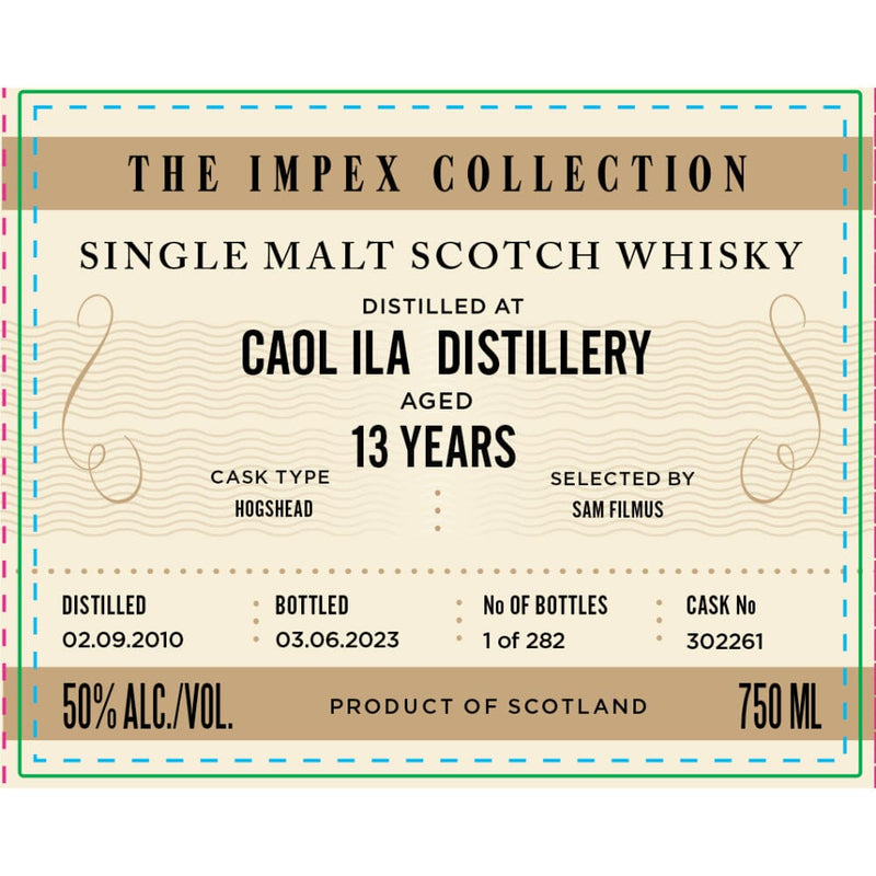 The ImpEx Collection Caol Ila Distillery 13 Year Old 2010