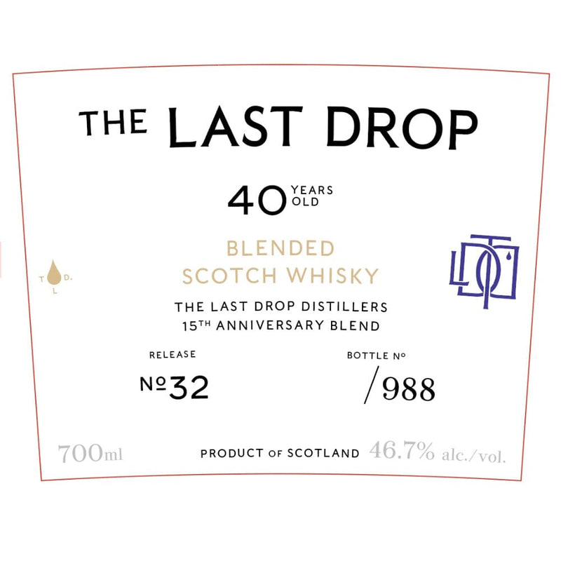 The Last Drop Release No. 32 40 Year Old