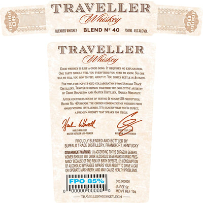 Traveller Whiskey by Chris Stapleton & Buffalo Trace